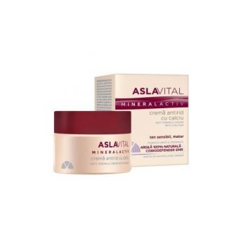 Crema antirid cu calciu Aslavital, 50 ml