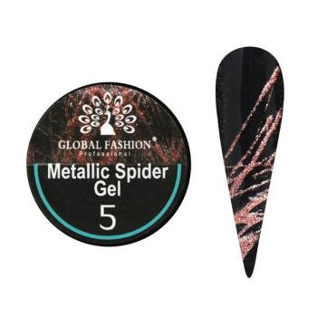 Gel Spider , Global Fashion, Glitter Shiny, 5g, Roz 05 de firma original