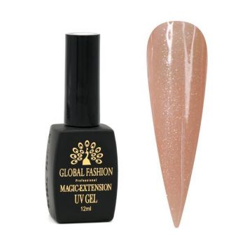 Gel UV pentru constructie, Magic Extension 12 ml, cu glitter, Nude 10 la reducere