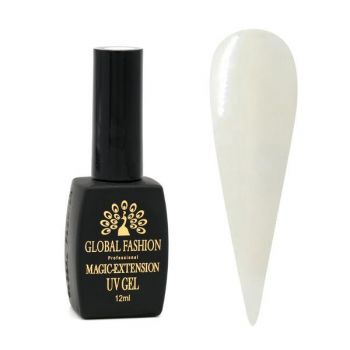 Gel UV pentru constructie, Magic Extension, Global Fashion, 12 ml, Alb 01 ieftin