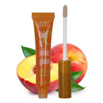 Luciu de buze Ushas Lipgloss Infused Color, Peach