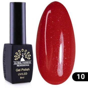 Oja semipermanenta, Global Fashion, Disco Summer, 8 ml, Rosu 10 la reducere