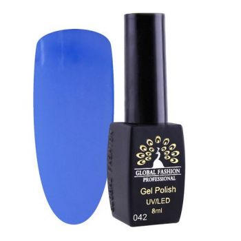 Oja semipermanenta, Global Fashion, London, 8 ml, Albastru 42 la reducere