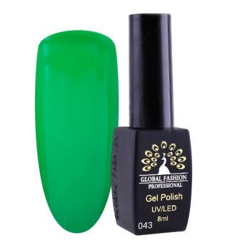 Oja semipermanenta, Global Fashion, London 8 ml, Verde 43