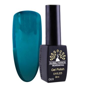 Oja semipermanenta, Global Fashion, London, 8 ml, Verde 69 ieftina