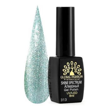 Oja semipermanenta, Global Fashion, Shine Spectrum, 8 ml, Verde 313 ieftina