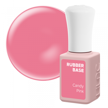 Oja semipermanenta Lilac Rubber Base, Candy Pink, 6 g