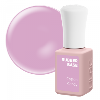 Oja semipermanenta Lilac Rubber Base, Cotton Candy, 6 g