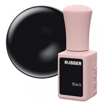 Oja semipermanenta Lilac Rubber Black 6 g