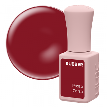 Oja semipermanenta Lilac Rubber Rosso Corso 6 g