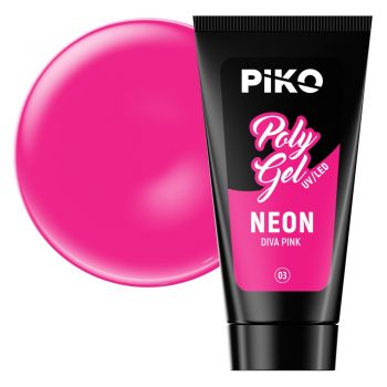 Polygel color Piko Neon, 30 ml, 03 Diva Pink