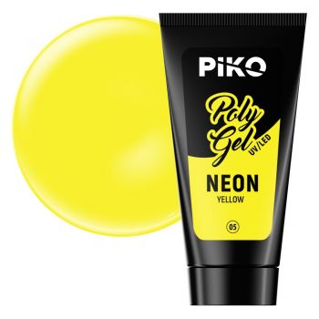 Polygel color Piko Neon, 30 ml, 05 Yellow