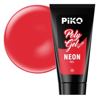 Polygel color Piko Neon, 30 ml, 08 Red