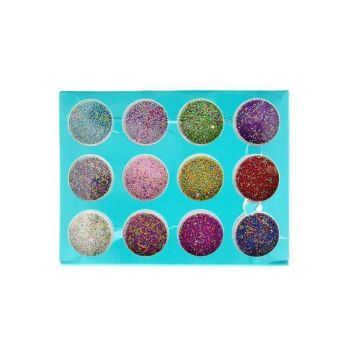 Set 12 decoratiuni unghii, Global Fashion, perle mix, Multicolor