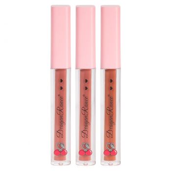 Set 3 Rujuri Lichide Mate Ranee Cherries Matte Lipstick, C