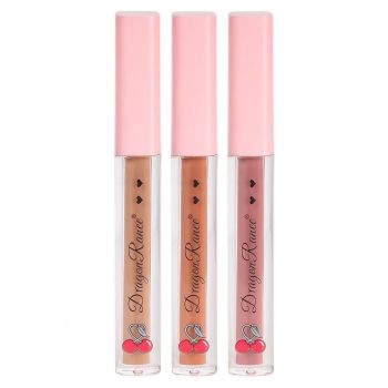 Set 3 Rujuri Lichide Mate Ranee Cherries Matte Lipstick, D