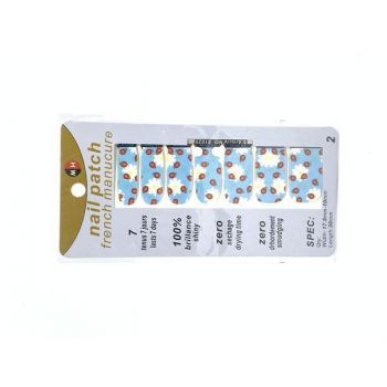 Sticker pentru unghii, Global Fashion, manichiura finisata, Flower, Multicolor