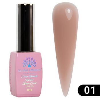 Base Coat Color French, Global Fashion, 8 ml, 01 Nude