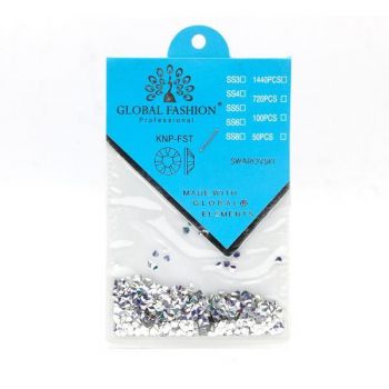 Decor pentru unghii, Swarovski, Romburi 3D, Global Fashion, set 1440 bucati de firma original