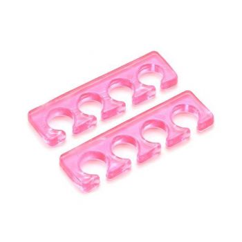 Despartitor pentru degete din silicon, 2 bucati, roz de firma original