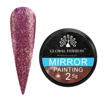 Gel color, Global Fashion, Mirror, 5 gr, Roz 02 ieftin