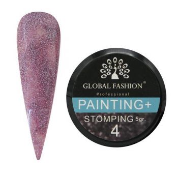 Gel Color, Global Fashion, Painting Stamping, 5 gr, Violet lucios 04 de firma original