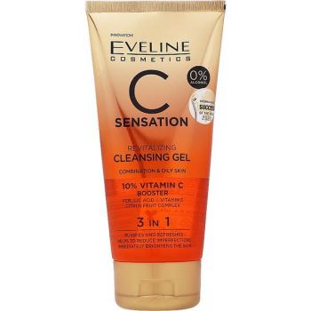 Gel curatare ten Eveline Cosmetics 3 in 1 C Sensation, 150 ml de firma original
