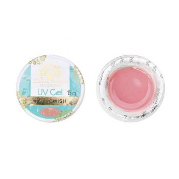 Gel de constructie pentru unghii, Global Fashion, UV Gel Yellwish, 15 gr, Roz ieftin