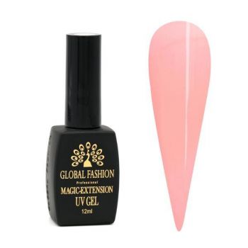 Gel UV pentru constructie, Global Fashion, Magic Extension, 12 ml, Roz Blush 12 ieftin