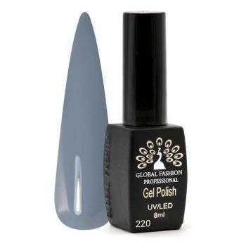 Oja semipermanenta Black Elite, Global Fashion, 8 ml, Gri 220 ieftina