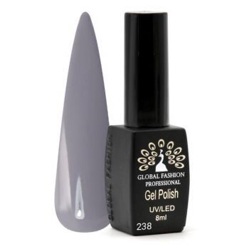 Oja semipermanenta Black Elite, Global Fashion 8 ml, Gri 238 ieftina