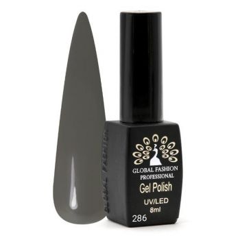 Oja semipermanenta Black Elite, Global Fashion, 8 ml, Gri 286 la reducere