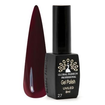 Oja semipermanenta Black Elite, Global Fashion, 8 ml, Maro 027 ieftina