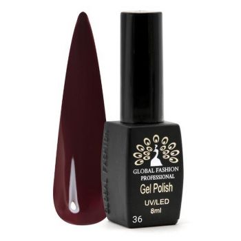 Oja semipermanenta Black Elite, Global Fashion 8 ml, Maro 036 ieftina