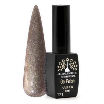 Oja semipermanenta Black Elite, Global Fashion 8 ml, Maro 171