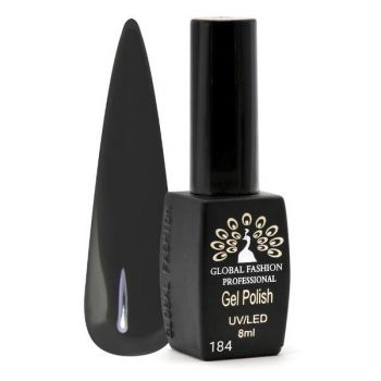 Oja semipermanenta Black Elite, Global Fashion, 8 ml, Negru 184 la reducere