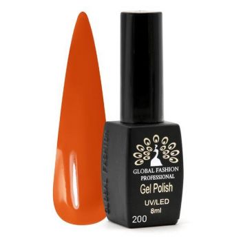 Oja semipermanenta Black Elite, Global Fashion, 8 ml, Portocaliu 200 la reducere