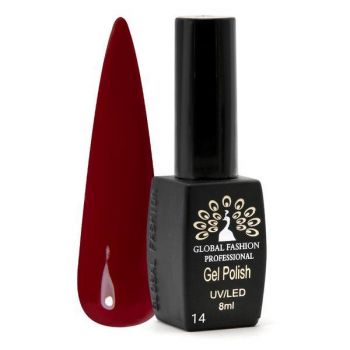 Oja semipermanenta Black Elite, Global Fashion 8 ml, Rosu bordo 014 ieftina