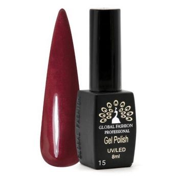 Oja semipermanenta Black Elite, Global Fashion 8 ml, Rosu bordo 015 de firma originala