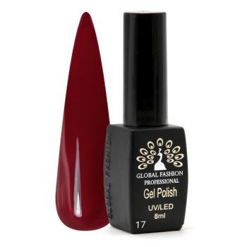 Oja semipermanenta Black Elite, Global Fashion, 8 ml, Rosu bordo 017 la reducere