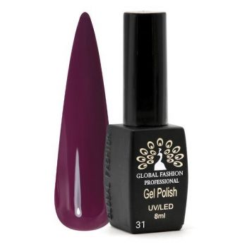 Oja semipermanenta Black Elite, Global Fashion, 8 ml, Rosu Bordo 031 la reducere