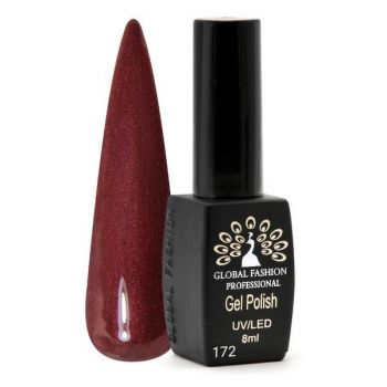 Oja semipermanenta Black Elite, Global Fashion 8 ml, Rosu bordo 172 de firma originala