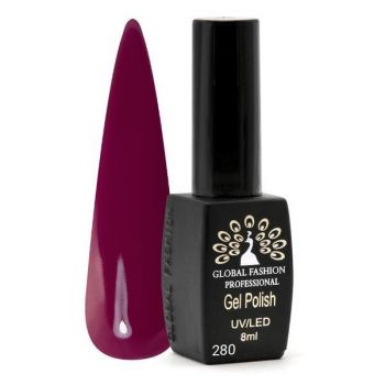 Oja semipermanenta Black Elite, Global Fashion, 8 ml, Rosu bordo 280 la reducere