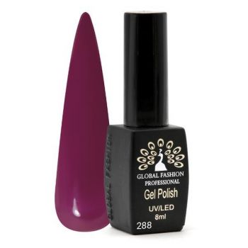 Oja semipermanenta Black Elite, Global Fashion 8 ml, Rosu bordo 288 la reducere