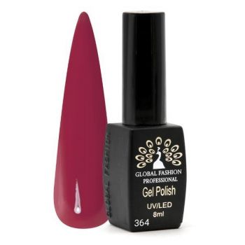 Oja semipermanenta Black Elite, Global Fashion 8 ml, Rosu bordo 364 de firma originala