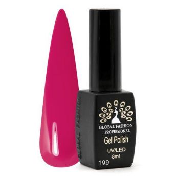 Oja semipermanenta Black Elite, Global Fashion, 8 ml, Roz 199 ieftina