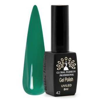 Oja semipermanenta Black Elite, Global Fashion 8 ml, Verde 042 la reducere