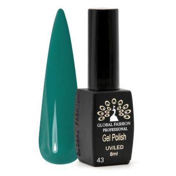 Oja semipermanenta Black Elite, Global Fashion 8 ml, Verde 043 de firma originala