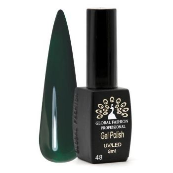 Oja semipermanenta Black Elite, Global Fashion 8 ml, Verde 048 ieftina