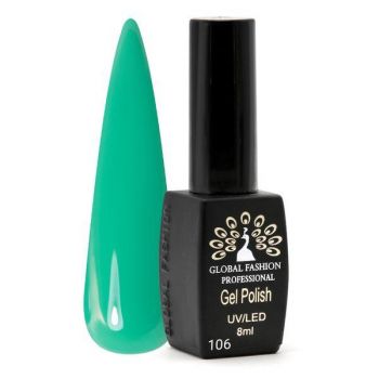 Oja semipermanenta Black Elite, Global Fashion, 8 ml, Verde 106 ieftina